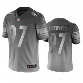 Miesten Pittsburgh Steelers NFL Pelipaita Cameron Heyward 97 Silver harmaa City Edition Vapor Limited